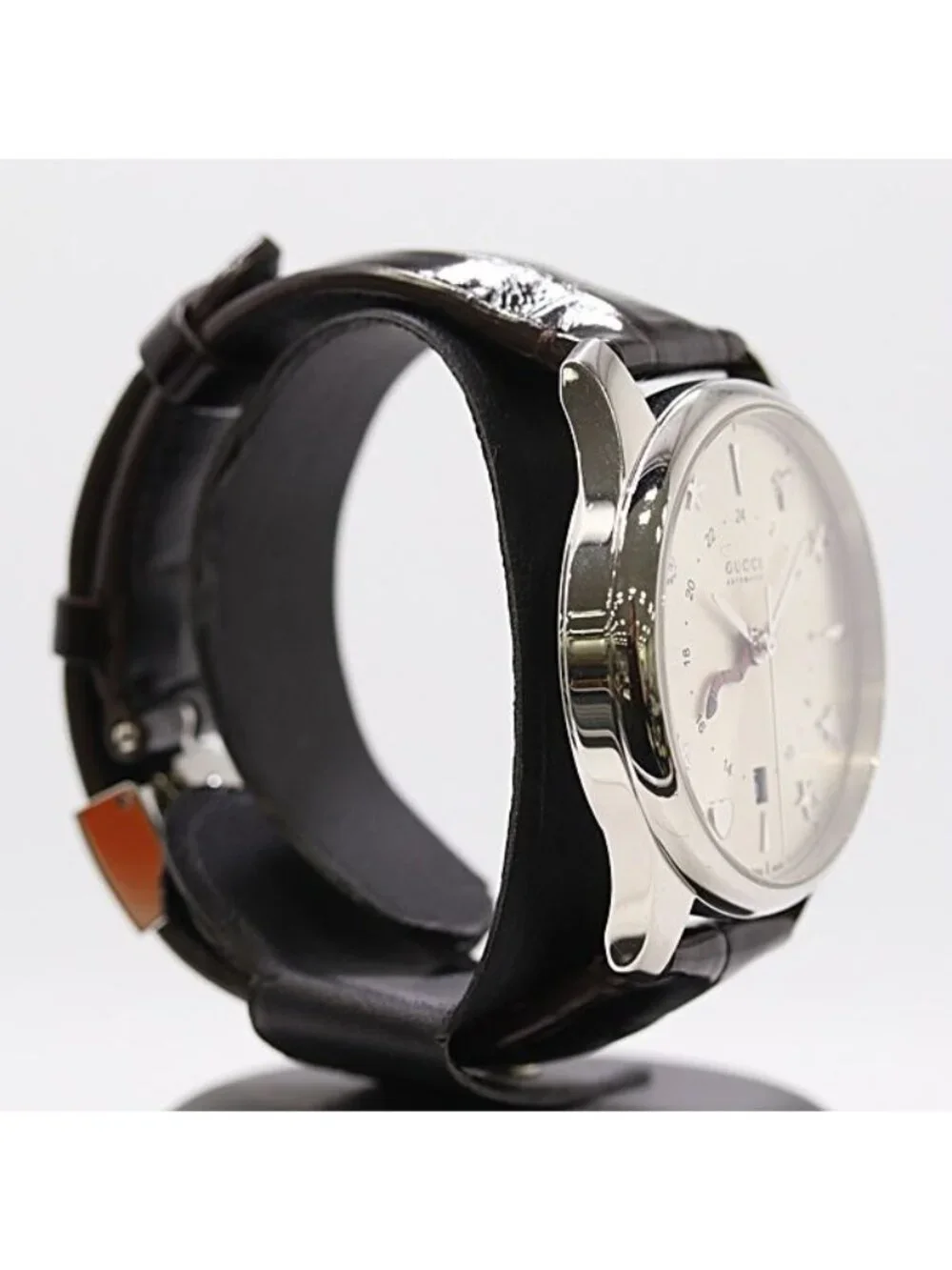 Gucci And 126.3 Automatic Winding Date Silver Dial Watch